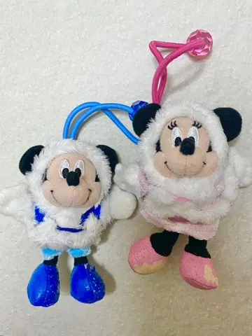 디즈니 미키 미니 머리끈 겨울