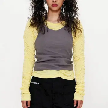 BEEDEN LAYER LST 비덴 개더 상의 탱크탑 세트