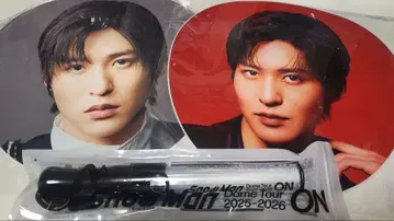 SnowMan 메구로 렌 부채와 응원봉 on iDOME