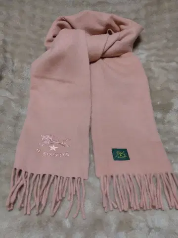 IL BISONTE 핑크 프린지 머플러 스톨 일비종떼