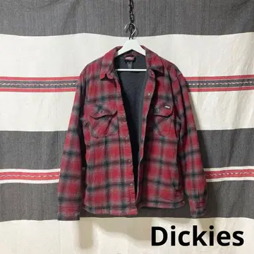 Dickies 옴브레 체크 보아 안감 워크 자켓 L 디키즈 레어