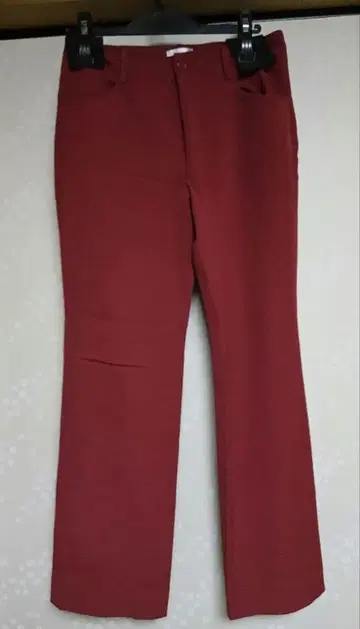 미사용 새상품 와인 컬러 B 3 팬츠