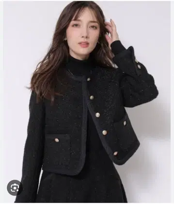 Apuweiser-riche 노카라 자켓 블랙 골드 사이즈 2