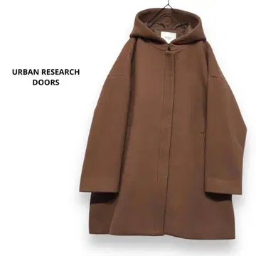 정가 33,000엔 어반 리서치 도어스 울 후드 와이드 코트