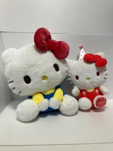 헬로키티 봉제 인형 2체 세트