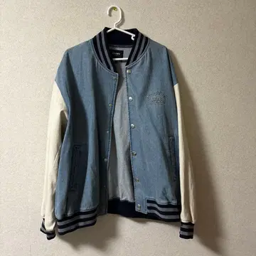 BEAMS HEART 데님 자켓 M 구제 의류 바시티 자켓