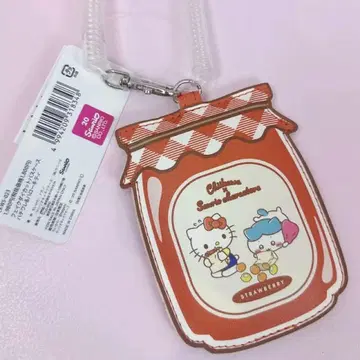 치이카와 x 산리오 캐릭터즈 패스 케이스 (하치와레 & 헬로키티)