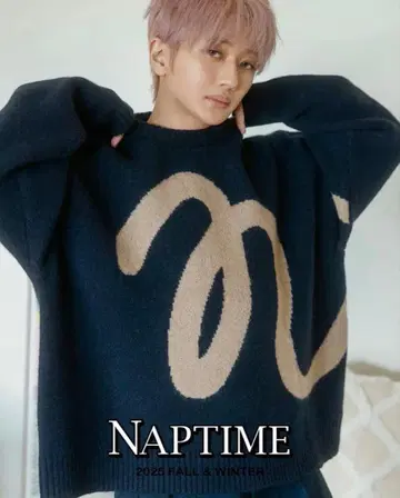Naptime25FW 니트 풀오버 택, 쇼핑백 포함