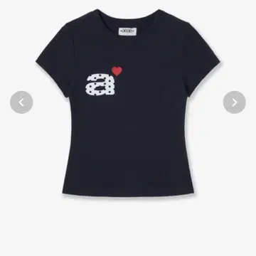 aaae DOT SMALL LETTER TEE 네이비 FREE