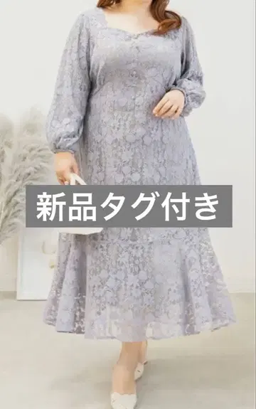 CLETTE 오리지널 레이스 원피스 꽃무늬 핑크 쿠레트