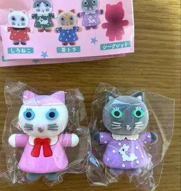 키타기시 유미 하얀 고양이와 친구들 피규어 컬렉션 2체