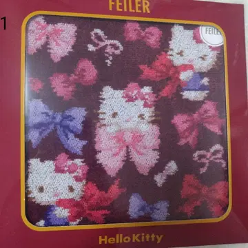 [새상품] FEILER 페이러 손수건 헬로키티 리본 산리오