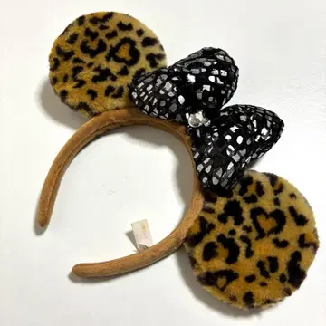 새상품급 디즈니 레오파드 무늬 머리띠