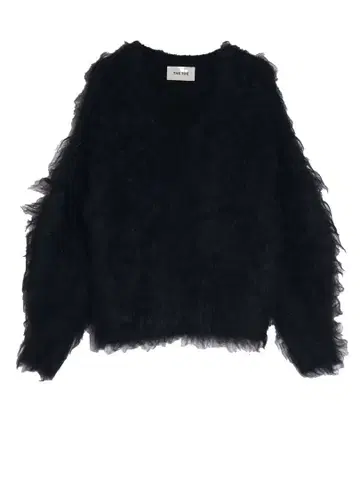 the toe Pigalle shaggy Vneck knit