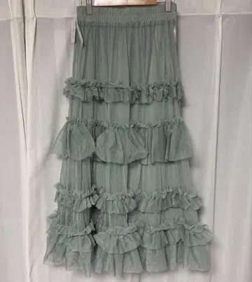 axes femme 프릴 튤 캉캉 스커트 민트