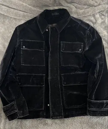 ZARA 벨벳 자켓 블랙 T백