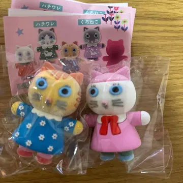 키타기시 유미 하얀 고양이와 친구들 피규어 컬렉션 2체 2