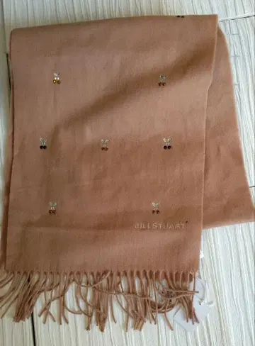 새상품 JILLSTUART 카멜 울 캐시미어 숄