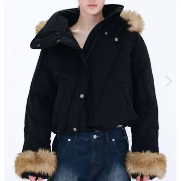 VIAVANDA FUR HOODED PADDING JACKET