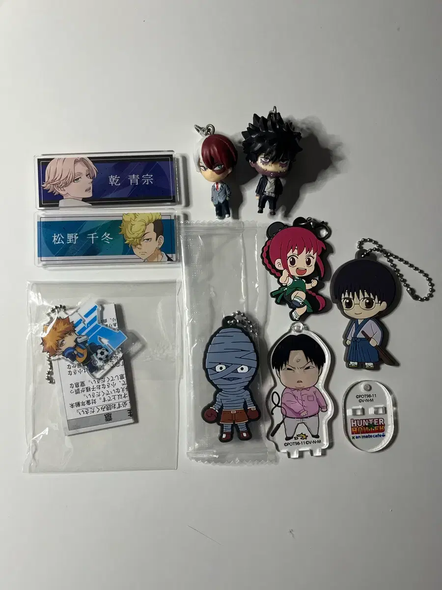Conan, Naha, Gintama, Sakadey, Bluelock, Doriben, Hunter x Hunter, paper, badge, acrylic, keychain