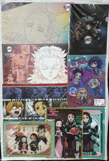 귀멸의 칼날 탄지로 렌고쿠 런천매트 런천매트 케이스 클리어 파일