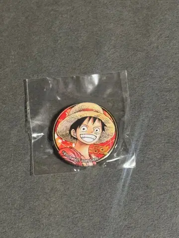 점프 50주년 루피 캔뱃지 점프샵