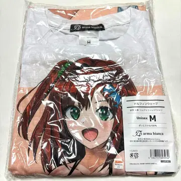 사쿠미야 이로카 풀 그래픽 T셔츠 M 돌핀 웨이브