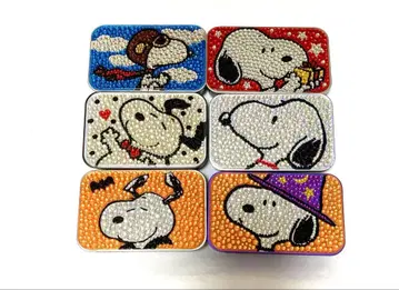 SNOOPY 스누피 반짝반짝 민트 캔 세트