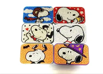 SNOOPY 스누피 반짝반짝 민트 캔 세트