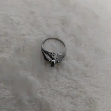 에메랄드 실버 반지 SILVER 각인 있음