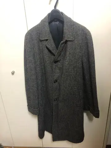 70s 해리스 트위드 울 코트 빈티지
