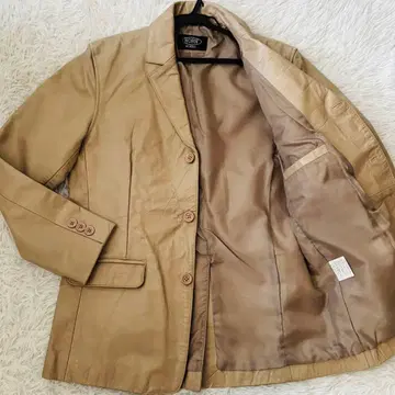 컨디션 최상 혼 웍스 가죽 자켓 M 인기 카멜 컬러