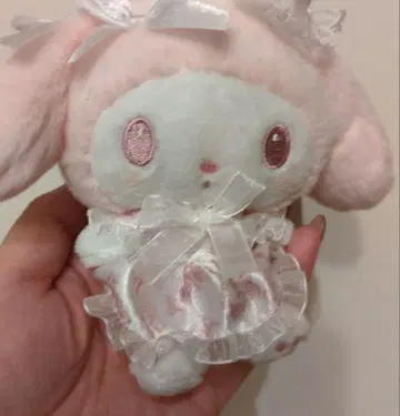 마이멜로디 화이트 딸기 티타임 마스코트 참 봉제 인형 참