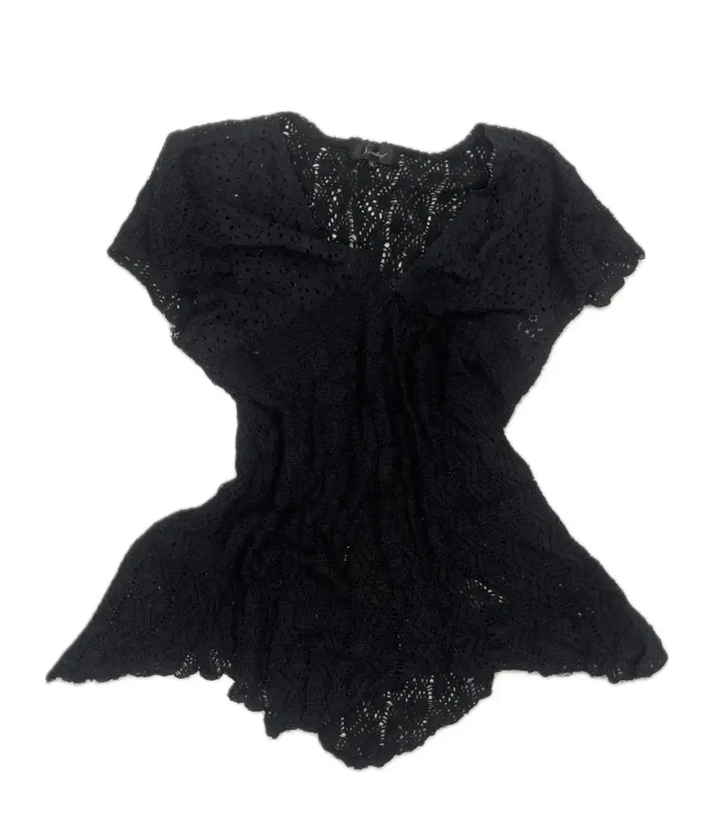 Black Fairy Lace Short-Sleeve T-shirt