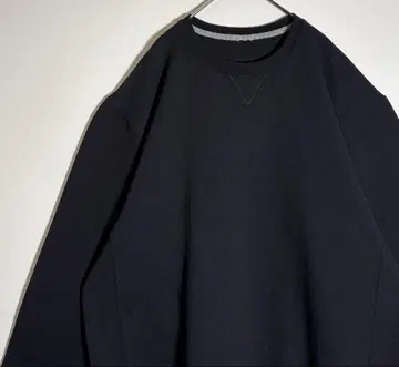 러셀 애슬레틱 무지 속기모 블랙 맨투맨