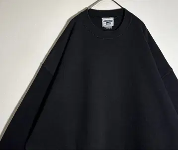 Lee Lee 무지 속기모 블랙 맨투맨