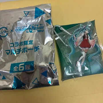 스시로 x 프로세카 콜라보 한정판 멀티 파우치 하츠네 미쿠