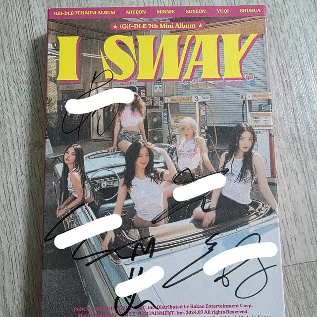 (비매) 아이들 I SWAY 싸인앨범 풀구성 슈화 포카