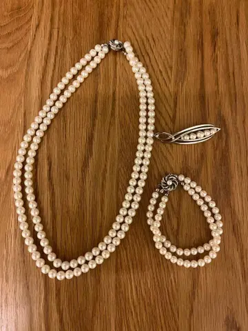 담수 펄 목걸이 세트