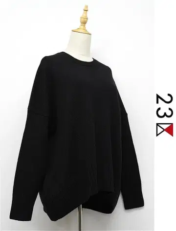 E544/새상품급 23구 스웨터 와이드 드롭 숄더 메리노울 38