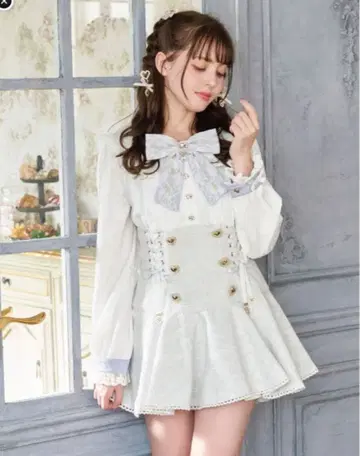 리즈리사 메시지 리본 트위드 셋업