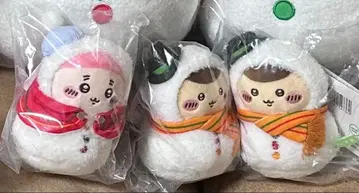 치이카와 에니마이 복권 2025 E상 눈사람 마스코트 3종