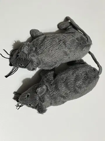 IKEA 그레이 쥐 봉제 인형 2개 세트