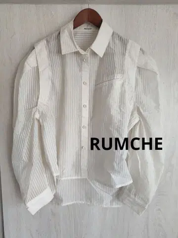 RUMCHE 라무 시어 보더 셔츠