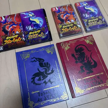 포켓몬 SV 특전 오리지널 아트북 & 빈 박스 스칼렛 바이올렛