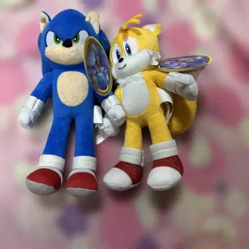 소닉 테일즈 봉제 인형 세트 약 25cm