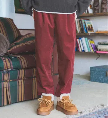 니코앤드 스트레치 카르제 테이퍼 팬츠 보르도 L 사이즈