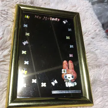 My Melody 골드 프레임 거울