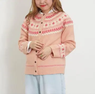 SM2 큐신풍 자카드 니트 가디건