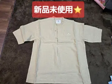 [새상품] snow peak 코튼 반팔 셔츠 베이지